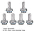 PC Water Cooling System 6 PCS Two-Touch Fitting G1/4 Thread Barb Connector for Tube, Suitable for Connecting Water Cooling System Kit(7.2mm)...