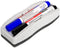 SIRDAS Whiteboard Eraser and Dry Erase Marker Set, Integrated Blue & Black Bullet Tip Markers, Low Odor, Quick-Drying for Classroom, Office, and H...