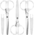 Koogel 3PCS Acrylic Scissors for Craft, Fabric Scissors Clear Craft Scissors Stainless Steel Scissors for Office Home School Sewing...