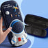 3D Astronaut Pencil Case for Kids Boys, Waterproof Pencil Box with Compartments Pen Pouch (Dark Blue)......