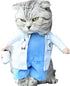 Dog Cat Doctor Costume, Funny Pet Doctor Halloween Costumes for Small Dogs Cats Puppy, Cosplay Party Dog Jeans Clothing Chrismas Clothes Cool Outf...