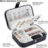 Travel Jewelry Organiser Cases, Jewelry Storage Box for Necklace, Earrings, Rings, Bracelet (Box-LBlack)...