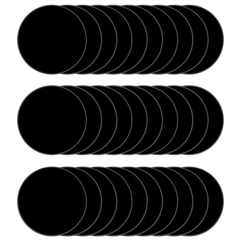 DARENYI 30Pcs 4 inch Black Acrylic Discs Acrylic Circle Blanks, Round Acrylic Sheets Boards 0.04inch Thick Plexiglass Plastic Panels for DIY Craft...