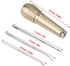 Copper Handle Sewing Awl, 1 Set Shoe Repair Tool, 3 Needles Sewing Awl Repair Tool, Hand Stitcher Kit, Leathercraft Sewing Handle, Awl...