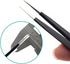 Precision Tweezers Set - 6PCS Anti Static ESD Industrial Tweezers Kit Matte Black, Fits for Electronics Repair, Soldering, Craft, Laboratory Work...