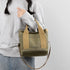 Handbag for Women Small Multi-Pockets, Canvas Mini Tote Shoulder Bags with Zipper, Satchel Hobo Bag for Travel Work...