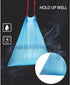 4 Gallon Trash Bag Drawstring Small Clear Trash Bags for Kitchen Bathroom Home Office 80 Count Pack of 5 Blue...