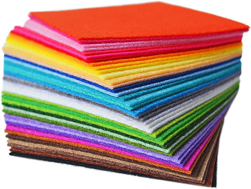 Felt Sheets, 40 Pcs 8 X 12 inches (20 X 30cm) 1mm Thick Soft Felt Fabric Sheet, DIY Craft Sewing Pre-Cut Quilt Squares, Premium Colorful Hard Fabr...