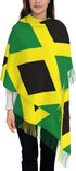 Jamaican Flag Pattern Scarf Long Shawl Wraps Pashmina for Women Girls with Tassels Soft Warm Cozy...