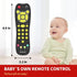 Baby Remote Control Toy, Realistic Toddler TV Remote Toy with Light Sound Kid Learning Education Musical Toys with English French Spanish Infant G...