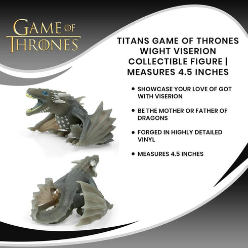 Titans Game of Thrones Dragon Wight Viserion Vinyl Figure | Exclusive Collectible Game of Thrones Vinyl Character | Measures 4.5 Inches...