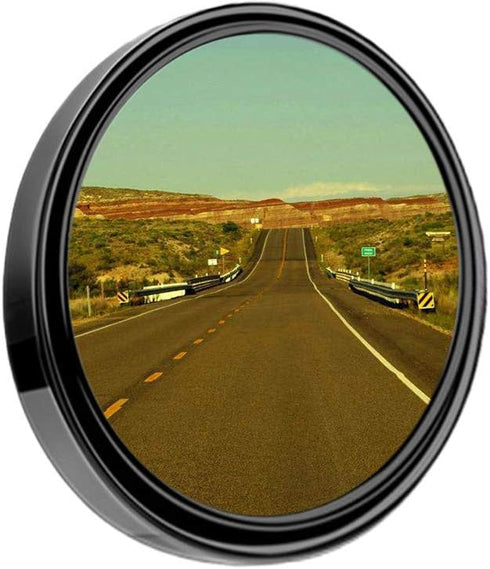 2PCS small Blind Spot Mirror,3-inch Round HD Glass Convex Rear View Mirror,Strong Adhesive Mirror for Car, Van, SUV and Trucks (3"(75mm), Black fr...