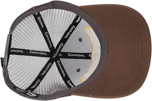 Cummins Hat Vintage Baseball Cap 1919 Logo Snapback Trucker Hats for Men Wome,Mesh Snapback Cap, Brown...