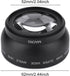 Wide Angle Macro Lens, Camera 52mm 0.45X Magnification Universal Conversion Lens Professional Optical Glass Camera Close Up Lens, for Canon for Ni...