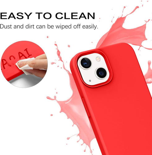VENINGO iPhone 13 Case,Phone Case for iPhone 13,Slim Fit Liquid Silicone Soft Gel Rubber Lightweight Microfiber Lining Shockproof Anti-Scratch Pro...