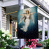 AOYEGO Angel Flying House Flag 28 x 40 Inch Large Vertical Double Sided Christmas in a Starry Night Sky Seasonal Outside Décor for Garden Yard Far...
