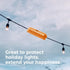 WELKIN 1-Pack Outdoor Extension Cord Cover, Water-Resistant Electrical Connection Box, Fits AWG12-18 Cords, Protects Outdoor Outlets, Plugs, Socke...