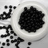 145pcs Glass Beads, 8mm Glass Beads for Barcelet and Jewelry Making DIY Crafts (Black)...