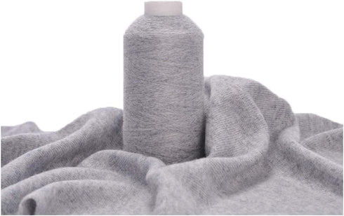 100% Cashmere Yarn, 100g Mongolian Pure Cashmere Hand Knitting Cone Yarn Luxuriously Soft Yarn for Knitting Crocheting (Light Grey)...