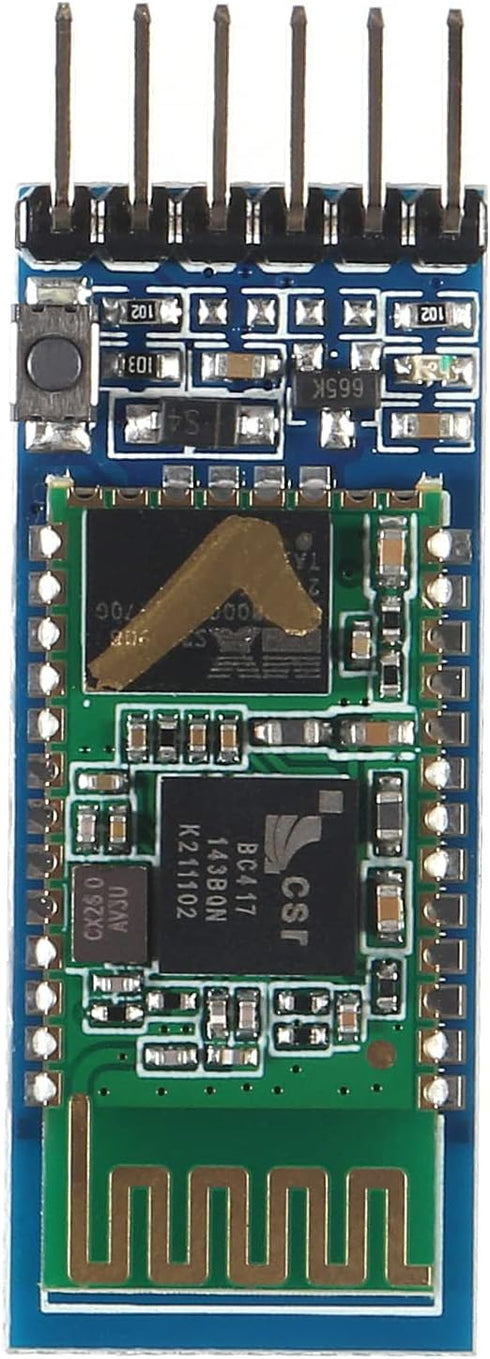 3Pcs HC-05 Wireless Bluetooth RF Transceiver Master Slave Integrated Bluetooth Module 6 Pin Wireless Serial Port Communication BT Module...