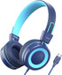 Upgrade USB Type C Kids Headphone for School, 94dB Safe Volume Limited, HD Stereo Sound, Foldable Lightweight On-Ear Headphones for Boys/Girls/Stu...