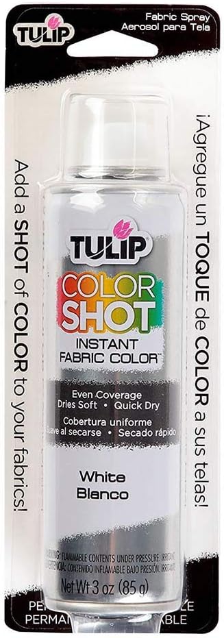 Tulip ColorShot Instant Fabric Spray Color 3oz. White...