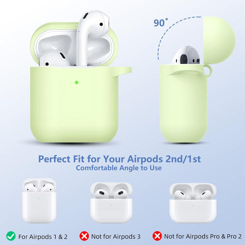 Lerobo for Airpod Case Cover,with Cleaner Kit and Magnetic Airpod Strap Anti-Lost Cord Sports Lanyard,Soft Slicone Cover Compatible with Apple Air...