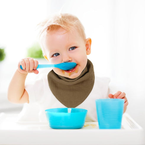 Baby Bibs for Drooling and Teething 10 Pack - Muslin Baby Bibs for Boys 0-6 Months, Baby Bandana Bibs 6-12 Months, Baby Essentials Newborn Infant ...