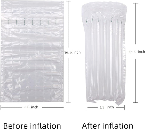 6 Packs Wine Bottle Protector For Luggage,Reusable Inflatable Air Column Bubble Cushion, Travel Bags For Airplane Shipping,Bottle Bags For Travel,...