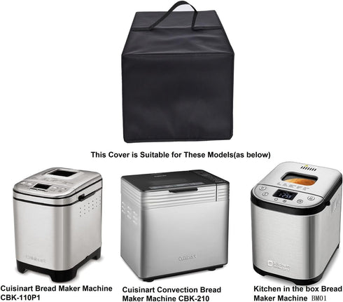 Bread Maker Machine dust Cover,Waterproof Caps,Compatible With Cuisinart Bread Maker Machine CBK-110P1/CBK-210/Kitchen in the box Bread Maker Mach...