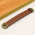 Semetall 10 Pack Leather Drawer Pulls,6.1" Length Cabinet Handles Pulls for Furniture Door Cupboard Dresser Handles 5" Hole Center,Brown...