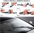 4 Pack Windshield Wiper Blades Refills, BravOne 28" Universal Silicone Frameless Windshield Wiper Blade Refills Parts Windscreen Wiper Silicone St...