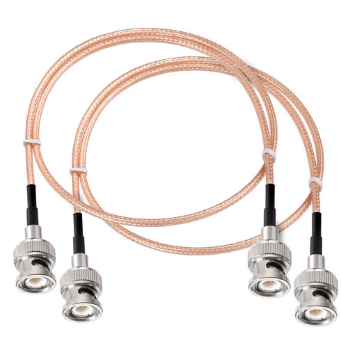 Superbat BNC Cable BNC Male to Male Connector Solder Coaxial Cable (2ft, 50 Ohm) for Antenna Scanners or Handheld Ham Radios etc. 2pcs...