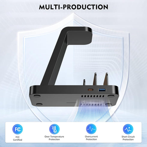 Wireless Charger for iPhone - 5 in 1 Charging Station for Multiple Devices Apple: Fast Wireless Charging Stand Dock for iPhone 15 14 13 12 Pro Max...