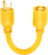 Kohree NEMA L5-30P to L14-30R Adapter Cord, 3 Prong to 4 Prong Generator Adapter, STW 10 AWG 12", 30 Amp L5-30P Male Generator to L14-30R Transfer...