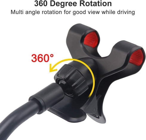 Car Phone Holder Mount Cell Phone Stand Windshield Dashboard Car Mount 360 Rotation for iPhone 15 14 13 12 11 Pro Max XS X XR 8 SE/Samsung Galaxy ...