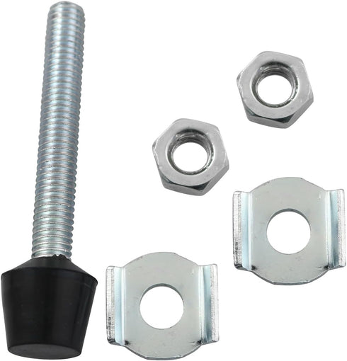 LQ Industrial 4pcs Rubber Head Carbon Steel Toggle Clamps M8x70mm Carbon Steel Toggle Clamp Screw Assembly with Rounded Spindle Tip...
