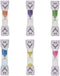 3 Minute Sand Timer Set for Brushing Teeth Pack of 6 Colorful Smiley Hourglass Timers...