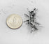 Gyn&Joy Blue Crystal Rhinestones Grasshopper Jump Cricket Insect Brooch Pin...