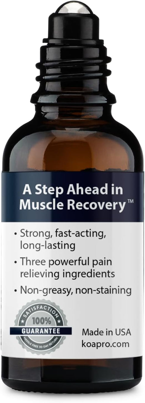 KOAPRO Medicated & Menthol Oil, Potent Joint & Muscle Pain Relief Rub, Sore Muscle Massage Oil to Help Alleviate Pains, Migraine, Headache, Swelli...