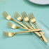 Berglander Gold Tea Fork, Stainless Steel Cake Fork Dessert Fork With Titanium Gold Plating 6.5 Inches Forks Pack of 6...