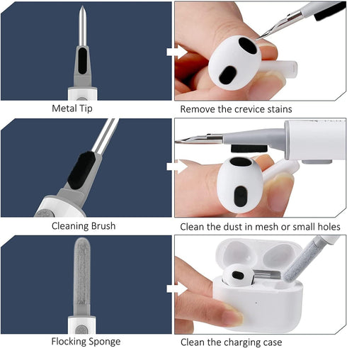 Beats Studio Buds/Studio Buds Plus Case Cover Clear 2021/2023 Men Lock Clip with Cleaner Kit, GARTOO Protective Case for Women Girls Kids Clear Gl...