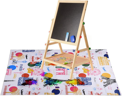 Mudder Kids Painting Drop Cloth Washable Art Floor Mat for Art Easel...