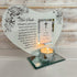 Her Smile - Inspirational Poem, Candle and Photo Holder Glass Memorial Plaque...