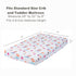 Baby Girl Fitted Crib Sheet Mermaid Adventures, 100% Soft Breathable Microfiber Baby Sheet, Fits Standard Size Crib Mattress 28in x 52in, Nursery ...