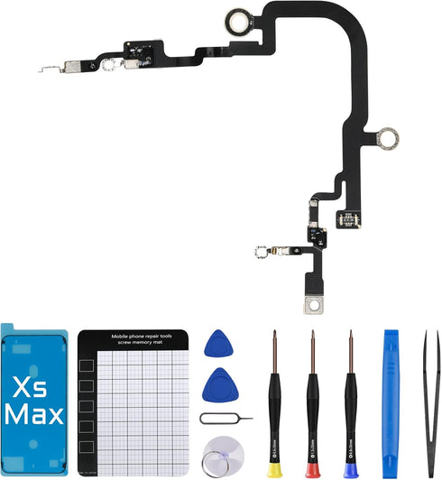 for iPhone Xs MAX Bluetooth WLAN Antenna Flex Cable Replacement Signal WiFi Bluetooth Connection Part for iPhone XSMAX with Repair Fix Tool 6.5 in...