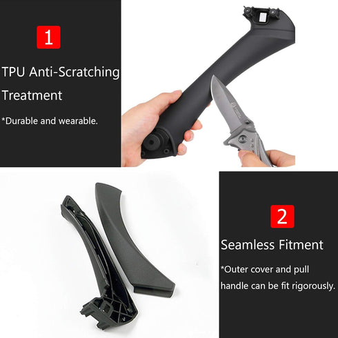 Jaronx for BMW 3 Series E90/E91 Door Handle Replacement Kit, Passenger Outer Cover+Pull Handle for BMW 316 318 320 323 325 328 330 335 (2004-2011)...