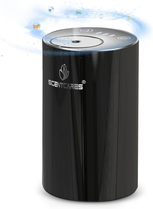 Waterless Oil Diffuser, Battery Operated Diffusers - Portable & Smart & Cordless Design, Aromatherapy Diffuser for 3 Cold Mist & Timer 1/2/3H Wate...