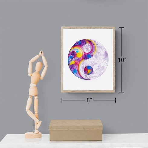 Uniquilling Quilling Kit, Paper Quilling Kits, 8 * 10-in Colorful Yin Yang Paper Filigree Kits with Quilling Tools& Using Manual, DIY Quilling Art...