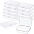 12Pcs Mini Plastic Storage Containers Box with Lid, 3.5x2.4 Inches Clear Rectangle Box for Collecting Small Items, Beads, Game Pieces, Business Ca...